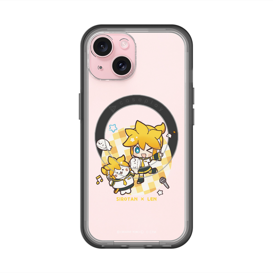 スリムプロテクションプレミアムケース with MagSafe［ しろたん×初音ミク - しろたん×鏡音レン ］