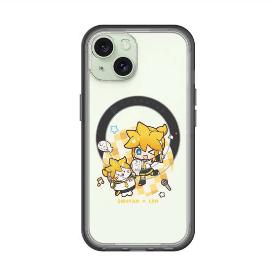 スリムプロテクションプレミアムケース with MagSafe［ しろたん×初音ミク - しろたん×鏡音レン ］
