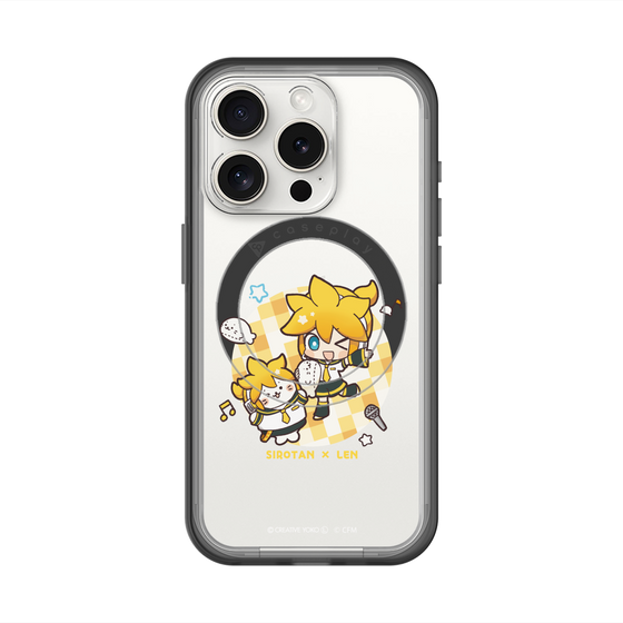 スリムプロテクションプレミアムケース with MagSafe［ しろたん×初音ミク - しろたん×鏡音レン ］