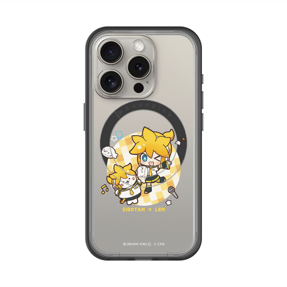 スリムプロテクションプレミアムケース with MagSafe［ しろたん×初音ミク - しろたん×鏡音レン ］