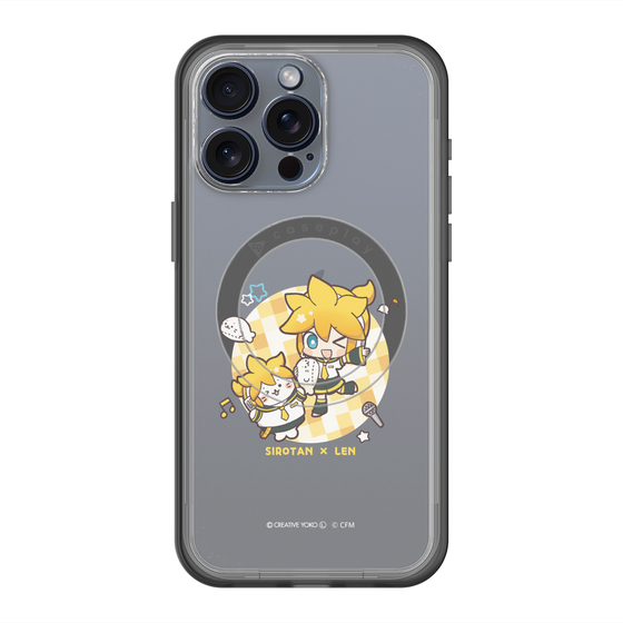 スリムプロテクションプレミアムケース with MagSafe［ しろたん×初音ミク - しろたん×鏡音レン ］