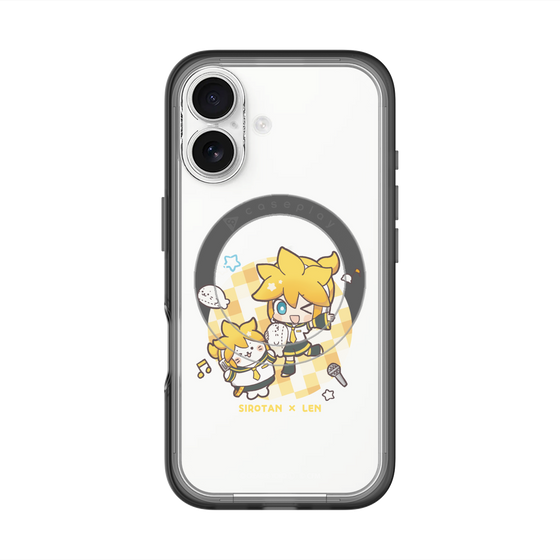 スリムプロテクションプレミアムケース with MagSafe［ しろたん×初音ミク - しろたん×鏡音レン ］