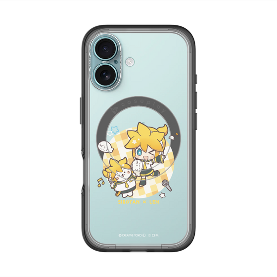スリムプロテクションプレミアムケース with MagSafe［ しろたん×初音ミク - しろたん×鏡音レン ］