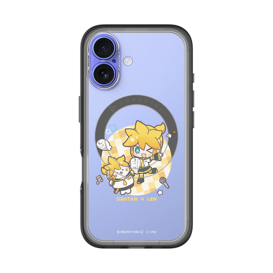 スリムプロテクションプレミアムケース with MagSafe［ しろたん×初音ミク - しろたん×鏡音レン ］