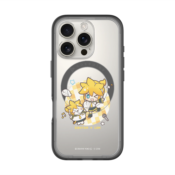 スリムプロテクションプレミアムケース with MagSafe［ しろたん×初音ミク - しろたん×鏡音レン ］