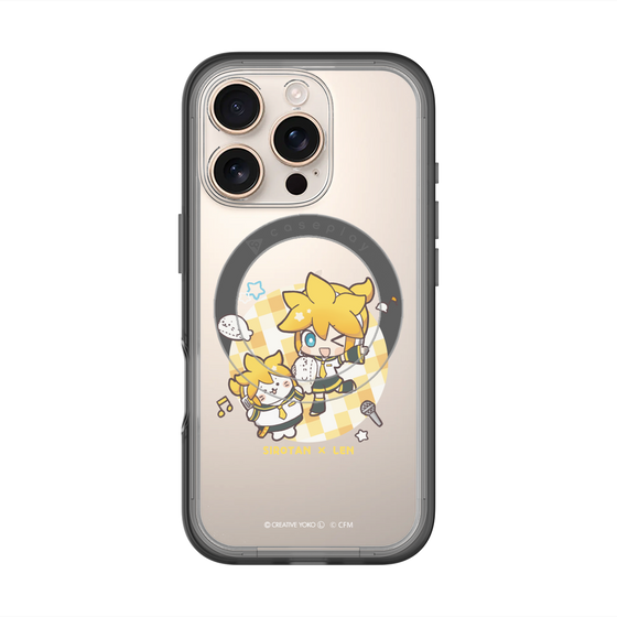 スリムプロテクションプレミアムケース with MagSafe［ しろたん×初音ミク - しろたん×鏡音レン ］