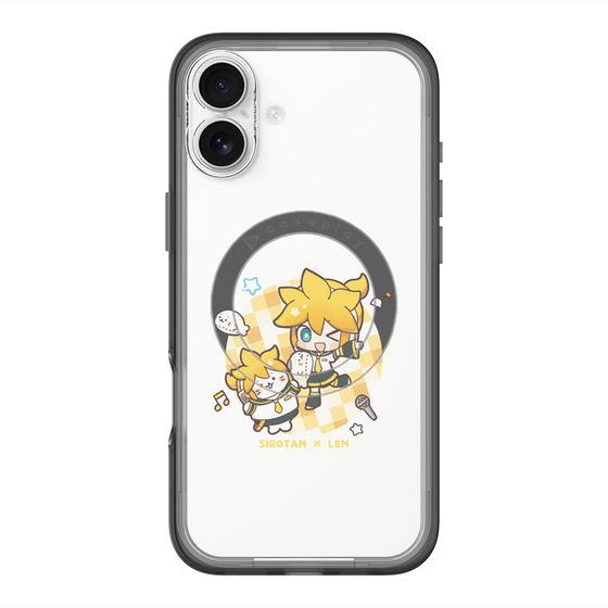 スリムプロテクションプレミアムケース with MagSafe［ しろたん×初音ミク - しろたん×鏡音レン ］