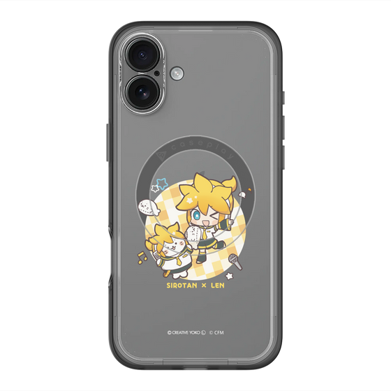 スリムプロテクションプレミアムケース with MagSafe［ しろたん×初音ミク - しろたん×鏡音レン ］