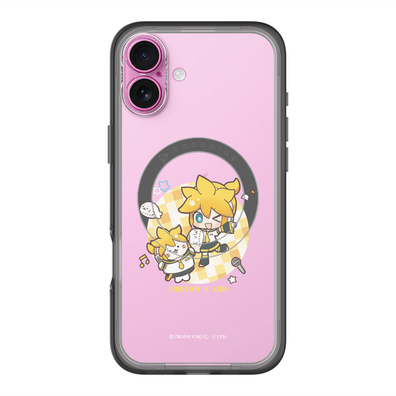 スリムプロテクションプレミアムケース with MagSafe［ しろたん×初音ミク - しろたん×鏡音レン ］