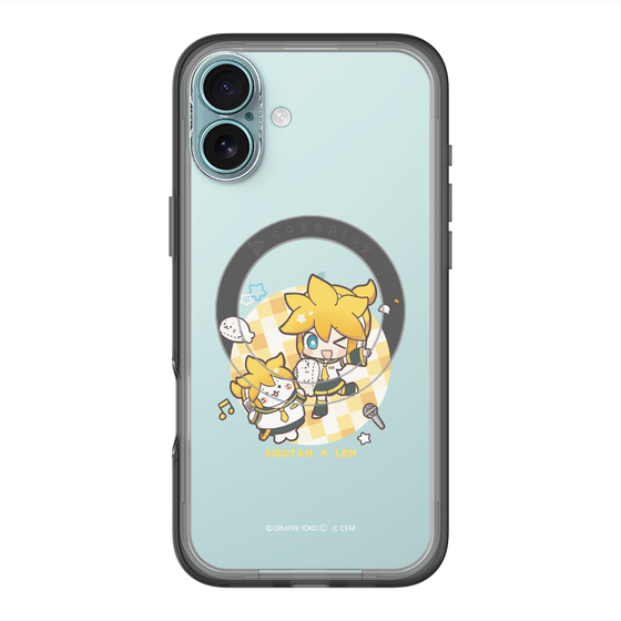 スリムプロテクションプレミアムケース with MagSafe［ しろたん×初音ミク - しろたん×鏡音レン ］