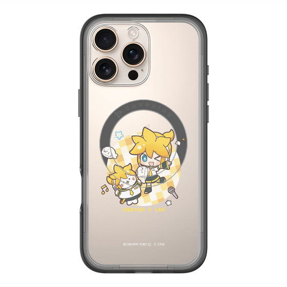 スリムプロテクションプレミアムケース with MagSafe［ しろたん×初音ミク - しろたん×鏡音レン ］