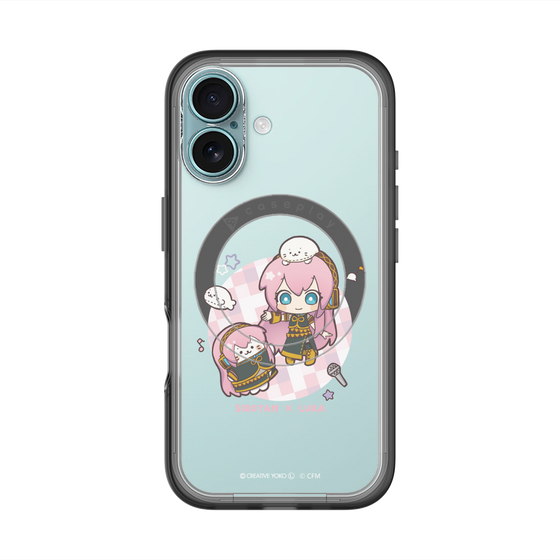 スリムプロテクションプレミアムケース with MagSafe［ しろたん×初音ミク - しろたん×巡音ルカ ］