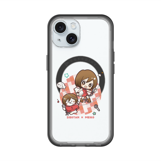 スリムプロテクションプレミアムケース with MagSafe［ しろたん×初音ミク - しろたん×MEIKO ］