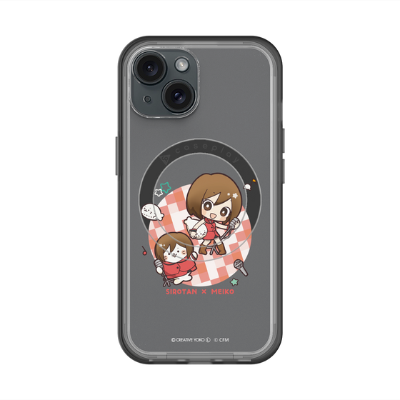 スリムプロテクションプレミアムケース with MagSafe［ しろたん×初音ミク - しろたん×MEIKO ］
