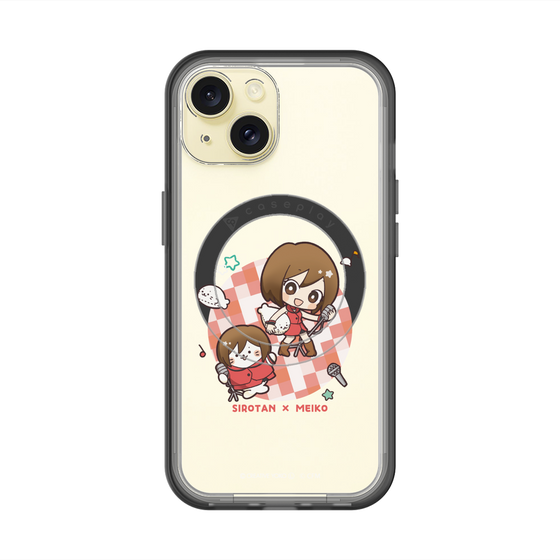 スリムプロテクションプレミアムケース with MagSafe［ しろたん×初音ミク - しろたん×MEIKO ］