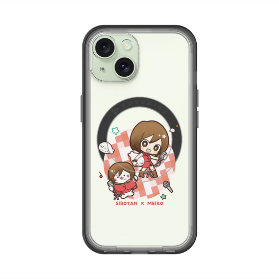 スリムプロテクションプレミアムケース with MagSafe［ しろたん×初音ミク - しろたん×MEIKO ］