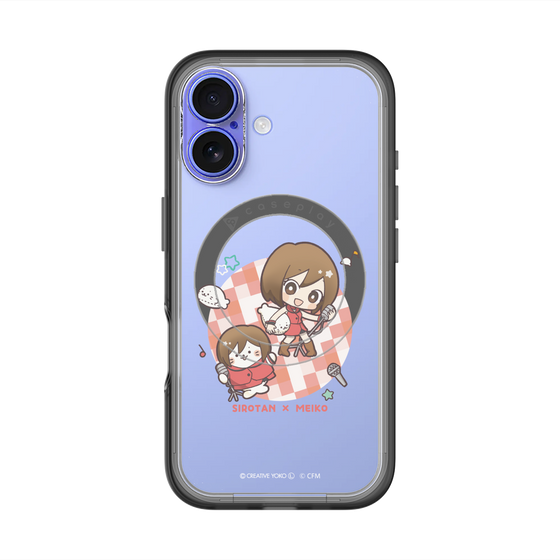 スリムプロテクションプレミアムケース with MagSafe［ しろたん×初音ミク - しろたん×MEIKO ］