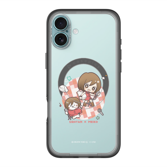 スリムプロテクションプレミアムケース with MagSafe［ しろたん×初音ミク - しろたん×MEIKO ］