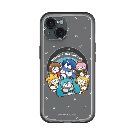 スリムプロテクションプレミアムケース with MagSafe［ しろたん×初音ミク - 全員集合 - しろたん変身 ］