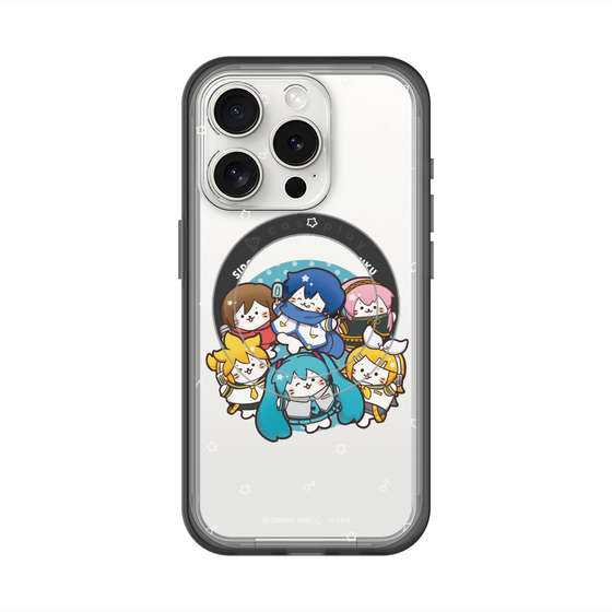 スリムプロテクションプレミアムケース with MagSafe［ しろたん×初音ミク - 全員集合 - しろたん変身 ］
