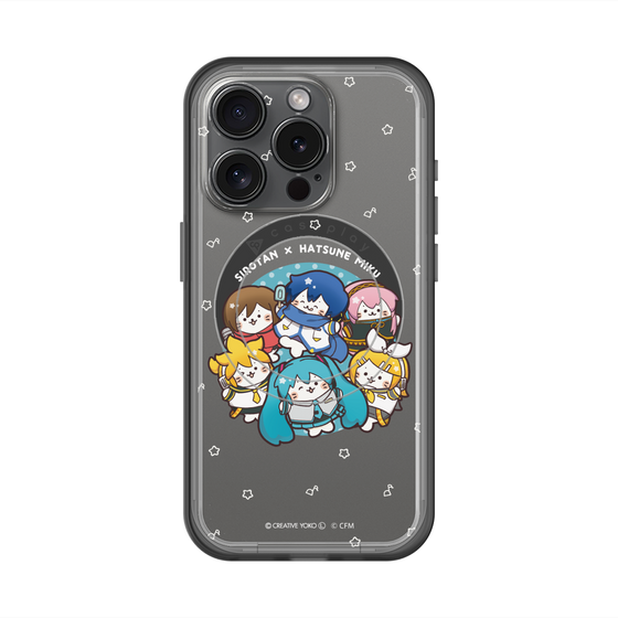 スリムプロテクションプレミアムケース with MagSafe［ しろたん×初音ミク - 全員集合 - しろたん変身 ］