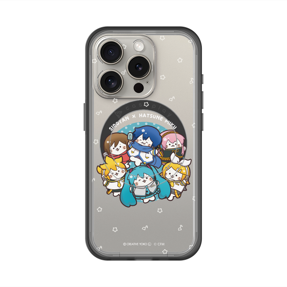 スリムプロテクションプレミアムケース with MagSafe［ しろたん×初音ミク - 全員集合 - しろたん変身 ］