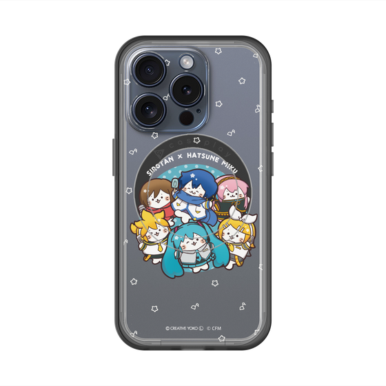 スリムプロテクションプレミアムケース with MagSafe［ しろたん×初音ミク - 全員集合 - しろたん変身 ］