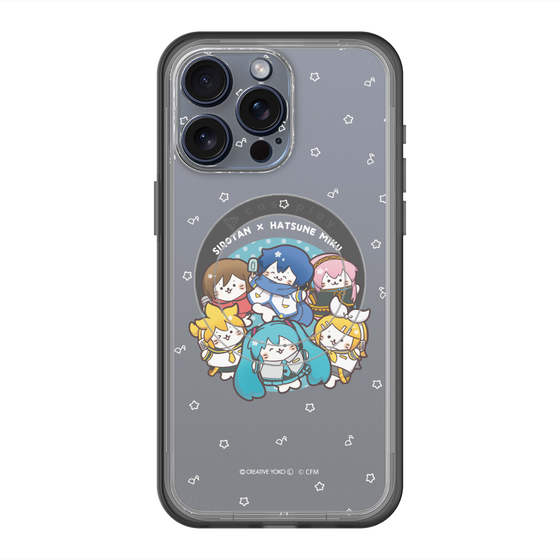 スリムプロテクションプレミアムケース with MagSafe［ しろたん×初音ミク - 全員集合 - しろたん変身 ］