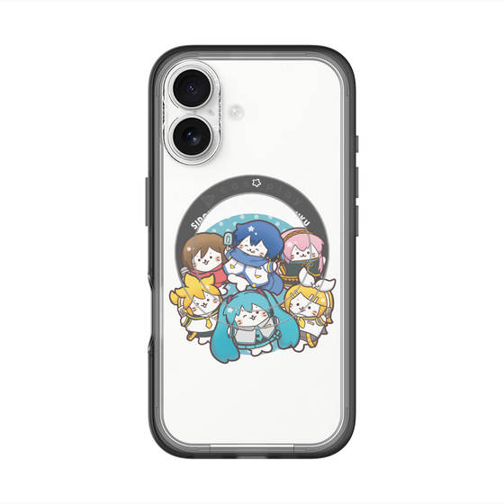 スリムプロテクションプレミアムケース with MagSafe［ しろたん×初音ミク - 全員集合 - しろたん変身 ］
