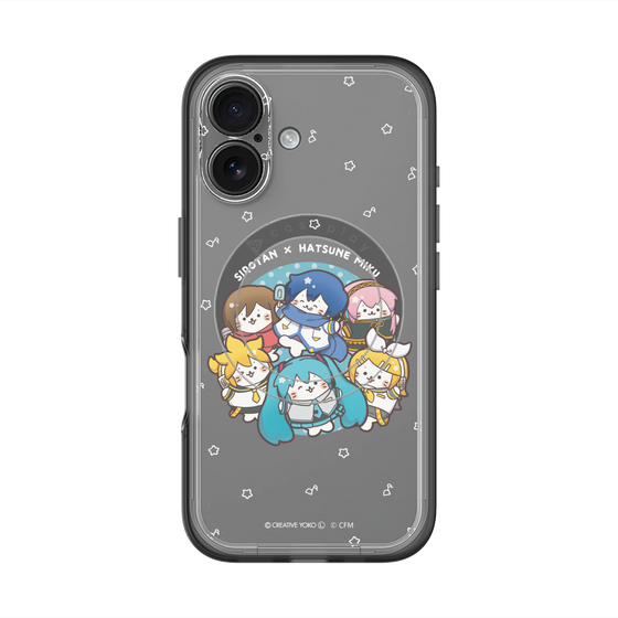 スリムプロテクションプレミアムケース with MagSafe［ しろたん×初音ミク - 全員集合 - しろたん変身 ］