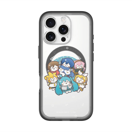 スリムプロテクションプレミアムケース with MagSafe［ しろたん×初音ミク - 全員集合 - しろたん変身 ］