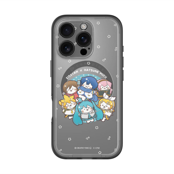 スリムプロテクションプレミアムケース with MagSafe［ しろたん×初音ミク - 全員集合 - しろたん変身 ］