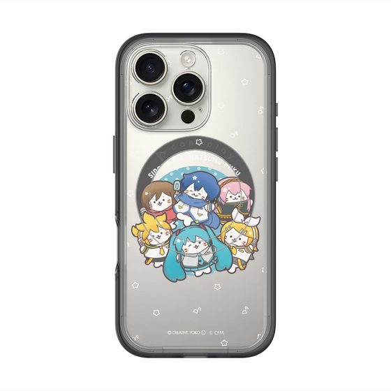 スリムプロテクションプレミアムケース with MagSafe［ しろたん×初音ミク - 全員集合 - しろたん変身 ］