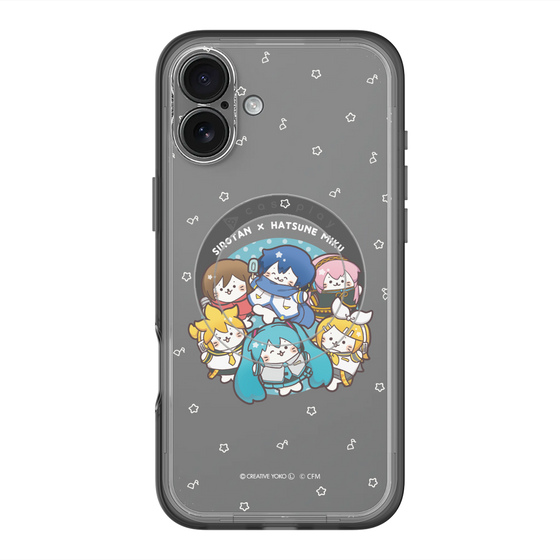 スリムプロテクションプレミアムケース with MagSafe［ しろたん×初音ミク - 全員集合 - しろたん変身 ］