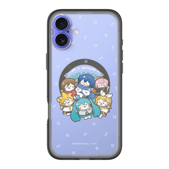 スリムプロテクションプレミアムケース with MagSafe［ しろたん×初音ミク - 全員集合 - しろたん変身 ］