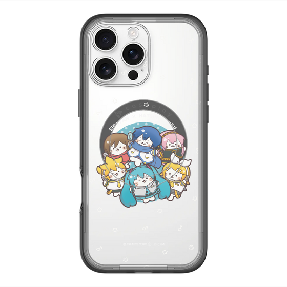 スリムプロテクションプレミアムケース with MagSafe［ しろたん×初音ミク - 全員集合 - しろたん変身 ］