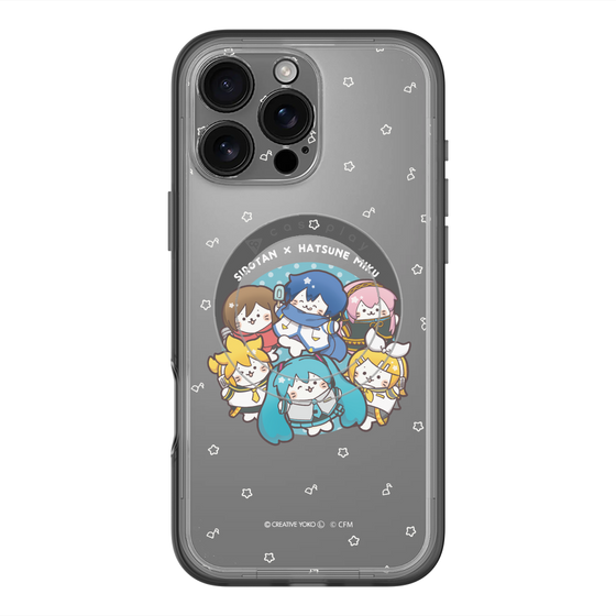 スリムプロテクションプレミアムケース with MagSafe［ しろたん×初音ミク - 全員集合 - しろたん変身 ］