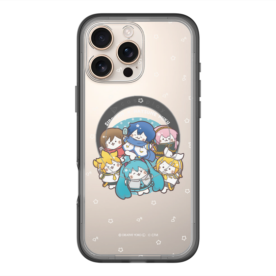 スリムプロテクションプレミアムケース with MagSafe［ しろたん×初音ミク - 全員集合 - しろたん変身 ］