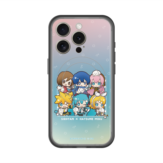スリムプロテクションプレミアムケース with MagSafe［ しろたん×初音ミク - 全員集合 - しろたんと一緒 ］
