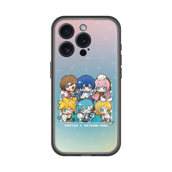 スリムプロテクションプレミアムケース with MagSafe［ しろたん×初音ミク - 全員集合 - しろたんと一緒 ］
