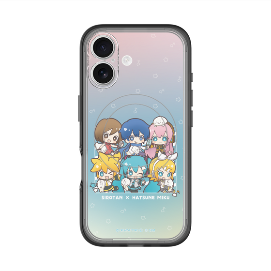 スリムプロテクションプレミアムケース with MagSafe［ しろたん×初音ミク - 全員集合 - しろたんと一緒 ］