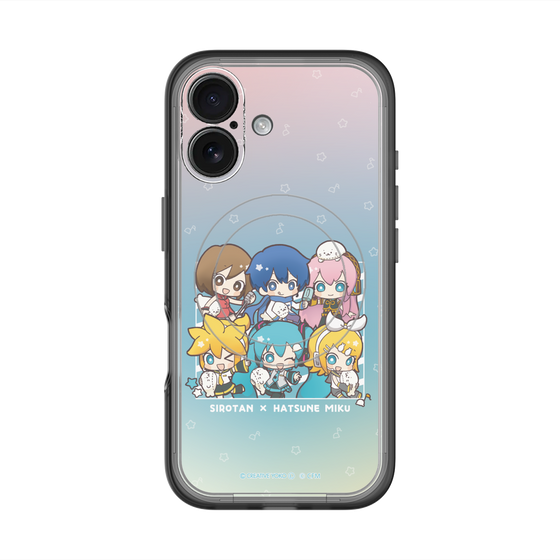 スリムプロテクションプレミアムケース with MagSafe［ しろたん×初音ミク - 全員集合 - しろたんと一緒 ］