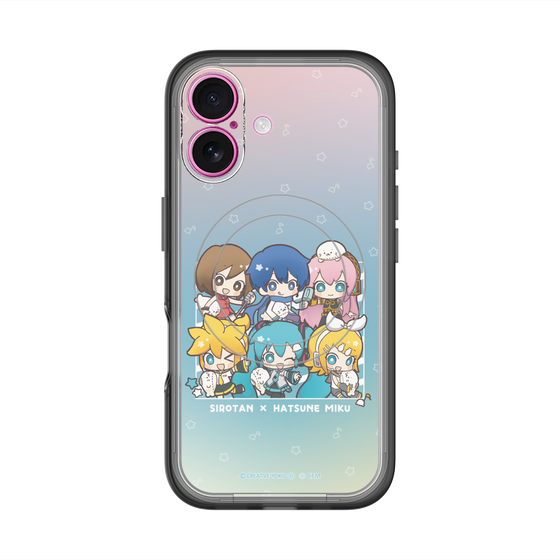 スリムプロテクションプレミアムケース with MagSafe［ しろたん×初音ミク - 全員集合 - しろたんと一緒 ］