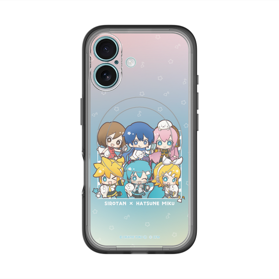 スリムプロテクションプレミアムケース with MagSafe［ しろたん×初音ミク - 全員集合 - しろたんと一緒 ］