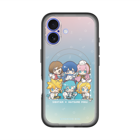 スリムプロテクションプレミアムケース with MagSafe［ しろたん×初音ミク - 全員集合 - しろたんと一緒 ］