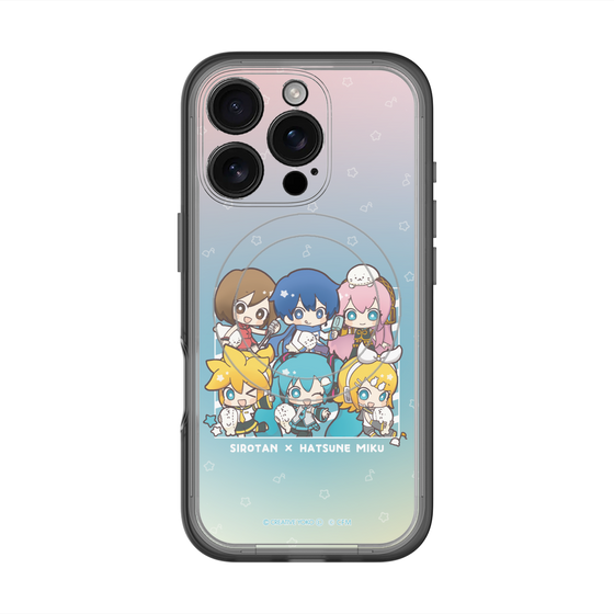 スリムプロテクションプレミアムケース with MagSafe［ しろたん×初音ミク - 全員集合 - しろたんと一緒 ］
