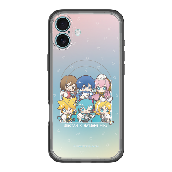 スリムプロテクションプレミアムケース with MagSafe［ しろたん×初音ミク - 全員集合 - しろたんと一緒 ］