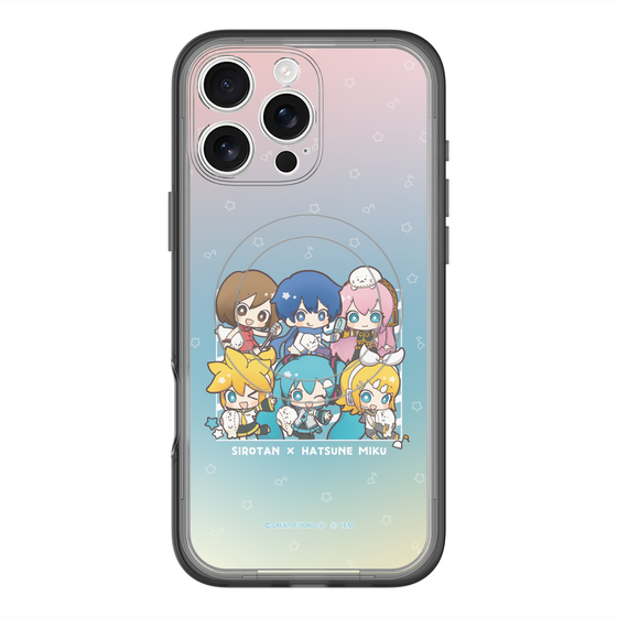 スリムプロテクションプレミアムケース with MagSafe［ しろたん×初音ミク - 全員集合 - しろたんと一緒 ］