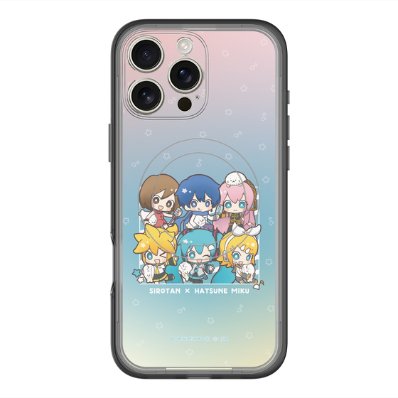 スリムプロテクションプレミアムケース with MagSafe［ しろたん×初音ミク - 全員集合 - しろたんと一緒 ］