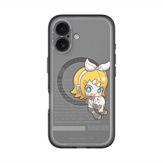 スリムプロテクションプレミアムケース with MagSafe［ しろたん×初音ミク - 鏡音リン - デジタルコード ］